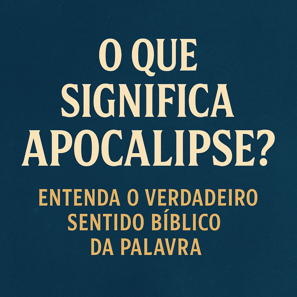 O Que Significa Apocalipse – Imagem do Artigo Bíblico Imagem com o título “O que significa Apocalipse?”, ilustrando o tema bíblico da revelação e explicando o verdadeiro significado da palavra Apocalipse.